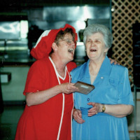 ham ladies presenting award